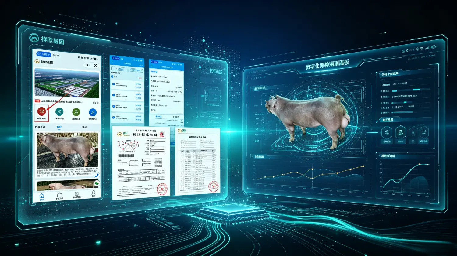 祥欣种猪识别溯源体系