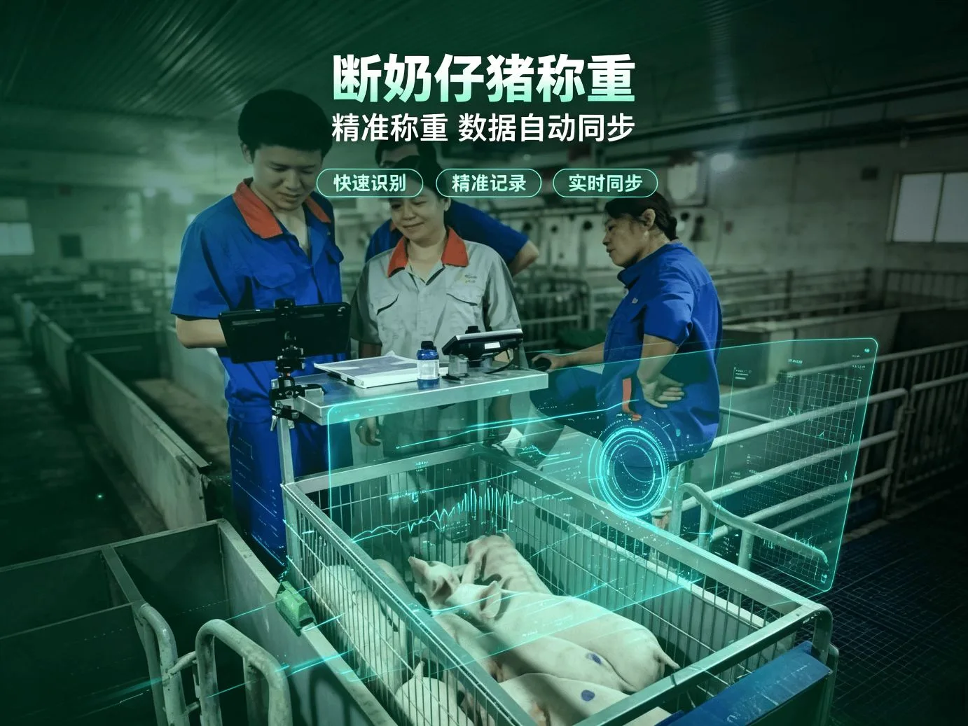 互牧仔猪断奶称重车断奶数据采集