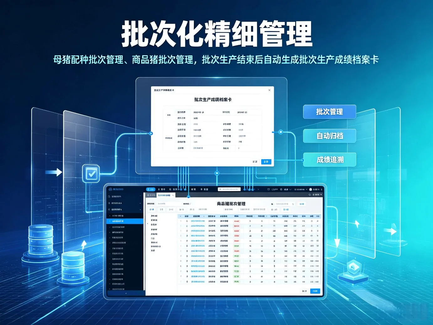 批次化管理界面