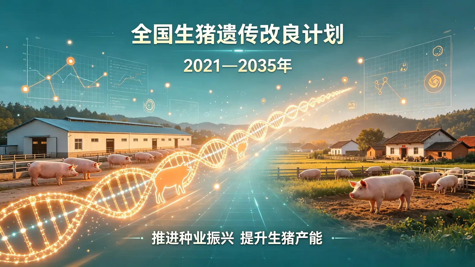 全国生猪遗传改良计划(2021—2035年)思维导图整理,对比旧版差别主要有哪些?