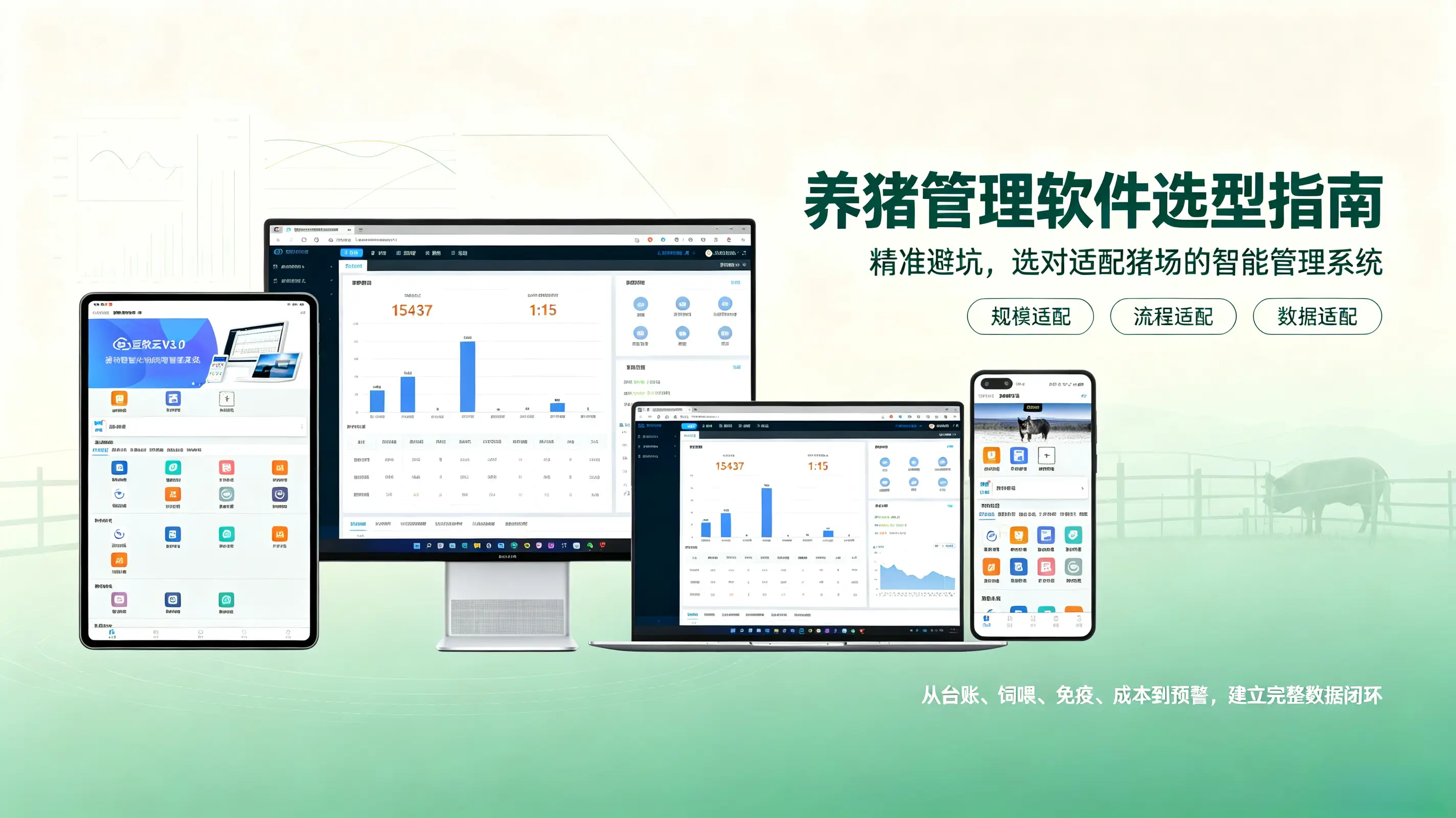 养猪管理软件选型指南:精准避坑,选对适配猪场的智能管理系统