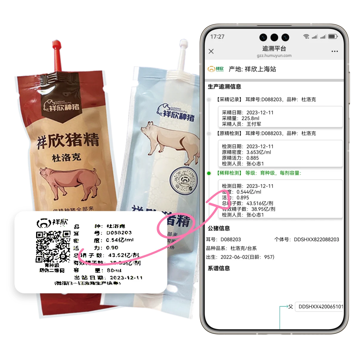 猪精扫码溯源